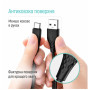 Дата кабель USB 2.0 AM to USB-C 2.0m 3A textured PVC black ColorWay (CW-CBUC095-BK)