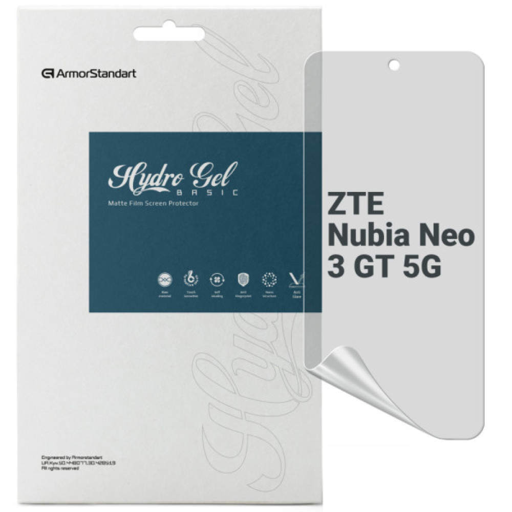 Плівка захисна Armorstandart hydrogel Matte ZTE Nubia Neo 3 GT 5G (ARM88884) Плівка захисна Armorstandart hydrogel Matte ZTE Nubia Neo 3 GT 5G (ARM88884)