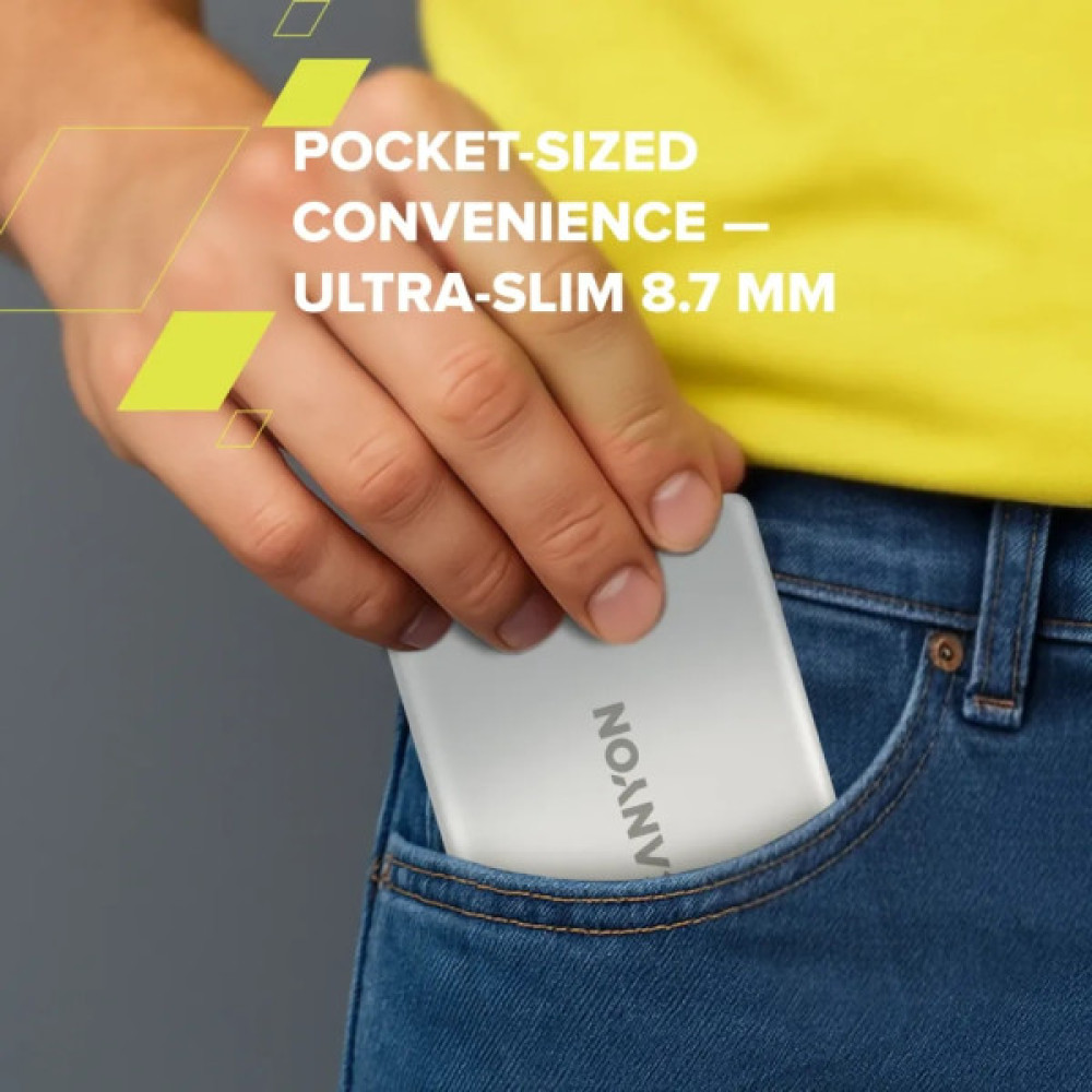 Батарея універсальна Canyon 5000mAh OnPower 500 PD20W Magnetic wireless MagSafe Grey (CNS-CPB500G)