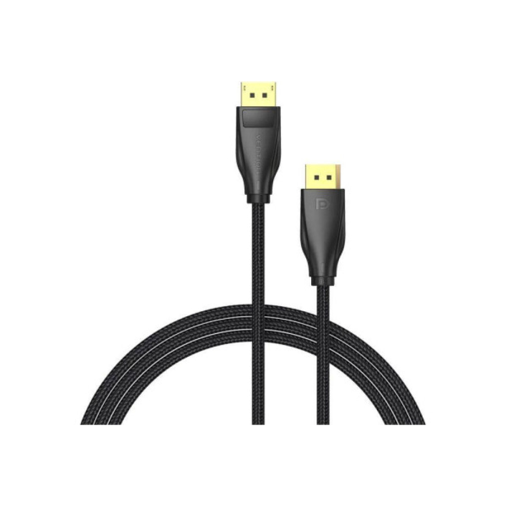 Кабель мультимедійний DisplayPort M to DisplayPort M 1.5m 16K60Hz/8K240Hz fabric gray Vention (HGCHG)