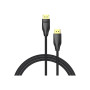 Кабель мультимедійний DisplayPort M to DisplayPort M 1.5m 16K60Hz/8K240Hz fabric gray Vention (HGCHG)