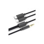 Кабель мультимедійний 3.5mm M to USB-C + Lightning 1,0m black XoKo (MH-232-BK) Кабель мультимедійний 3.5mm M to USB-C + Lightning 1,0m black XoKo (MH-232-BK)