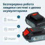 Набір із двох акумуляторних інструментів Konner&Sohnen KS IDISD 20V SET 2 20В дриль ударний, гвинтоверт, швидкий ЗП 2А акб 2х2А·год кейс 5кг
