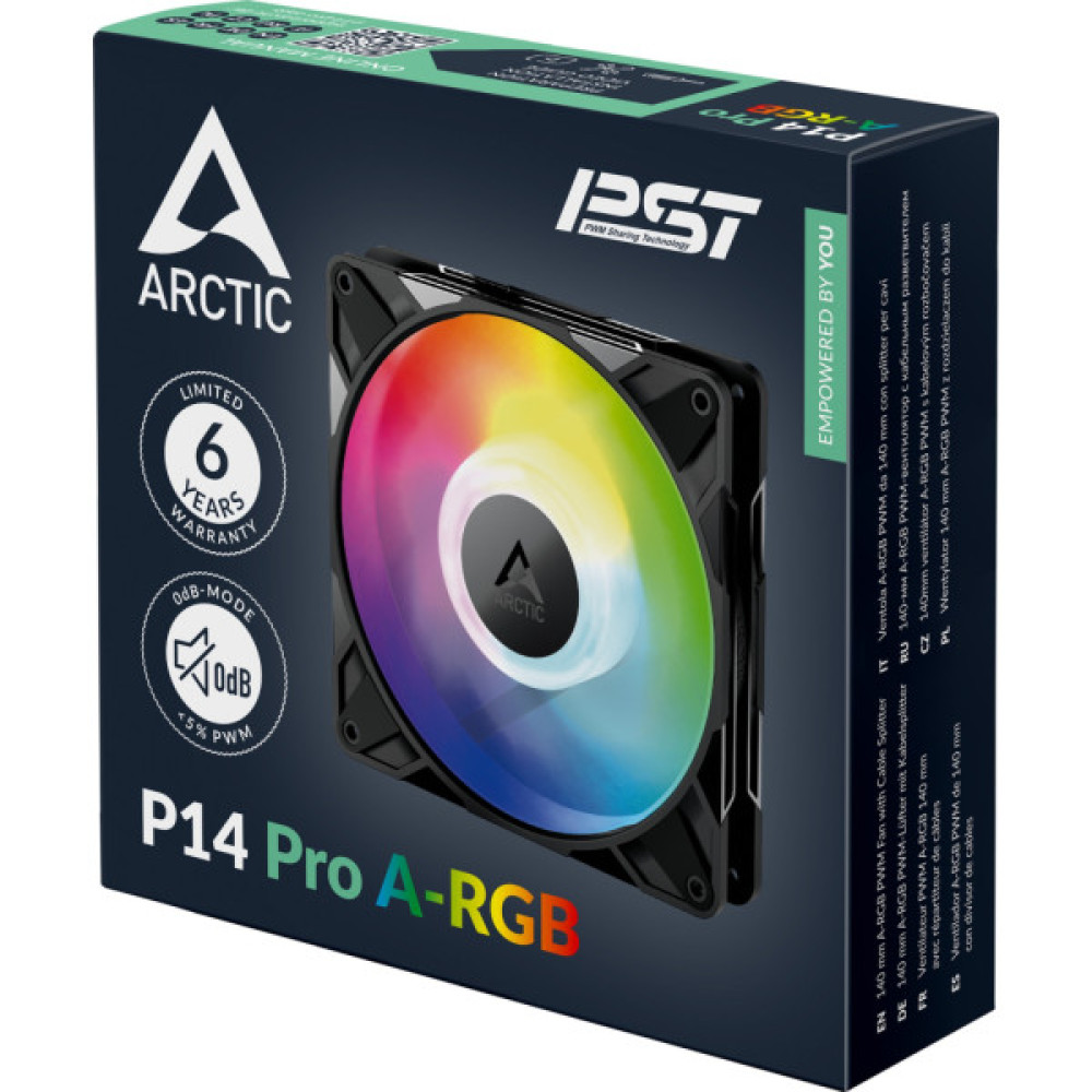 Кулер до корпусу Arctic P14 Pro A-RGB Black (ACFAN00315A)