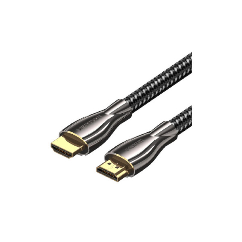 Кабель мультимедійний HDMI M to HDMI M 3.0m V2.0 4K60Hz braided zinc alloy black Vention (ALMBI)