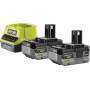 Набір акумулятора та зарядного пристрою Ryobi ONE+ RC18120-240X 18В 2х4А·год ЗП 2А Набір акумулятора та зарядного пристрою Ryobi ONE+ RC18120-240X 18В 2х4А·год ЗП 2А