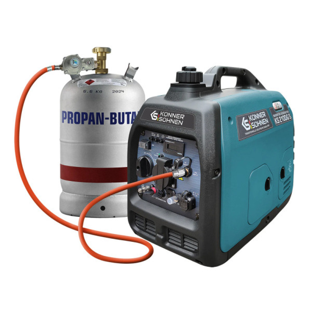 Генератор газобензиновий інверторний Konner&Sohnen KS 2100IGS, 230В, 2.0кВт, ручний стартер, 19кг