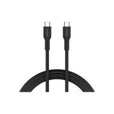 Дата кабель USB-C to USB-C 1.0m OnWire 60CL C-C 60W COLOR Braided 1m Black Canyon (CND-CCAP60AB10B)