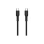 Дата кабель USB-C to USB-C 1.0m OnWire 60CL C-C 60W COLOR Braided 1m Black Canyon (CND-CCAP60AB10B)