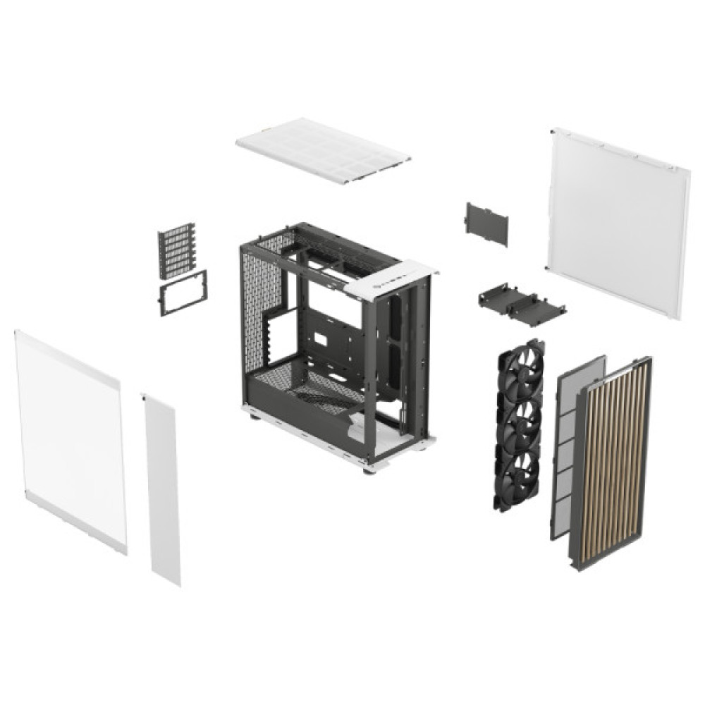 FRACTAL DESIGN North XL Chalk White TG Clear (FD-C-NOR1X-04)