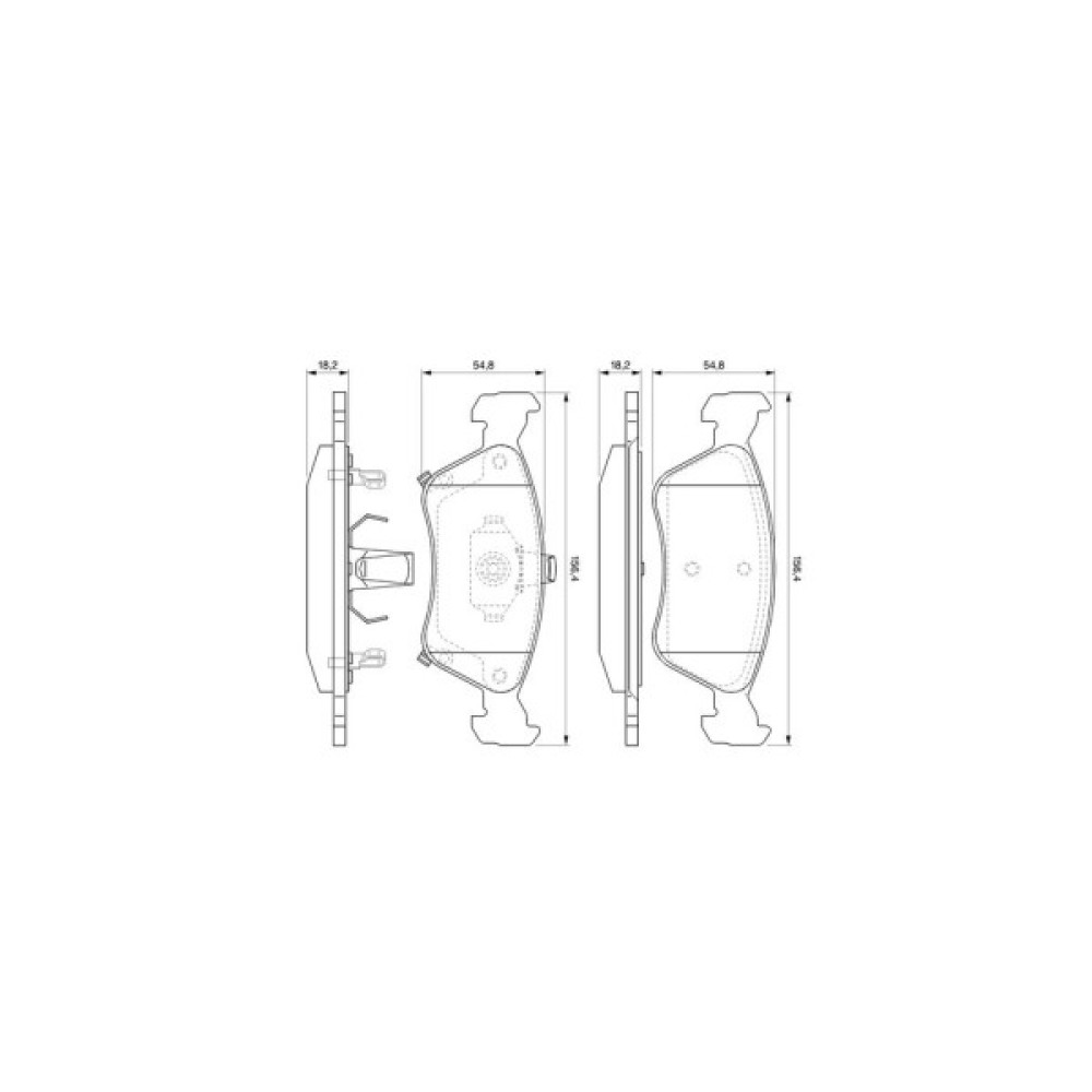 Гальмівні колодки Bosch 0 986 424 560