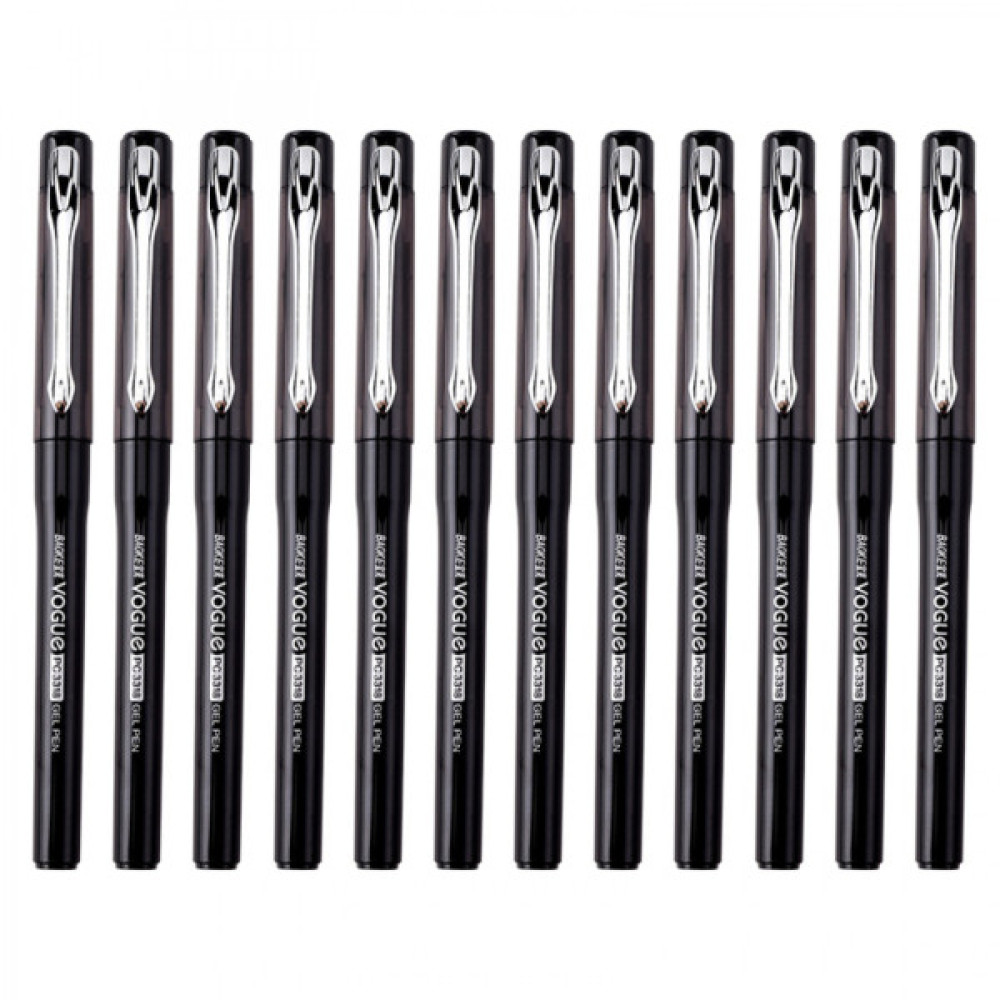 Ручка гелева Baoke Vogue 0.5 мм, чорна (PEN-BAO-PC3318-B)