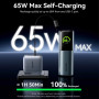Батарея універсальна Vention 20000 mAh 165W Gray TFT Display Type (FKFH0)