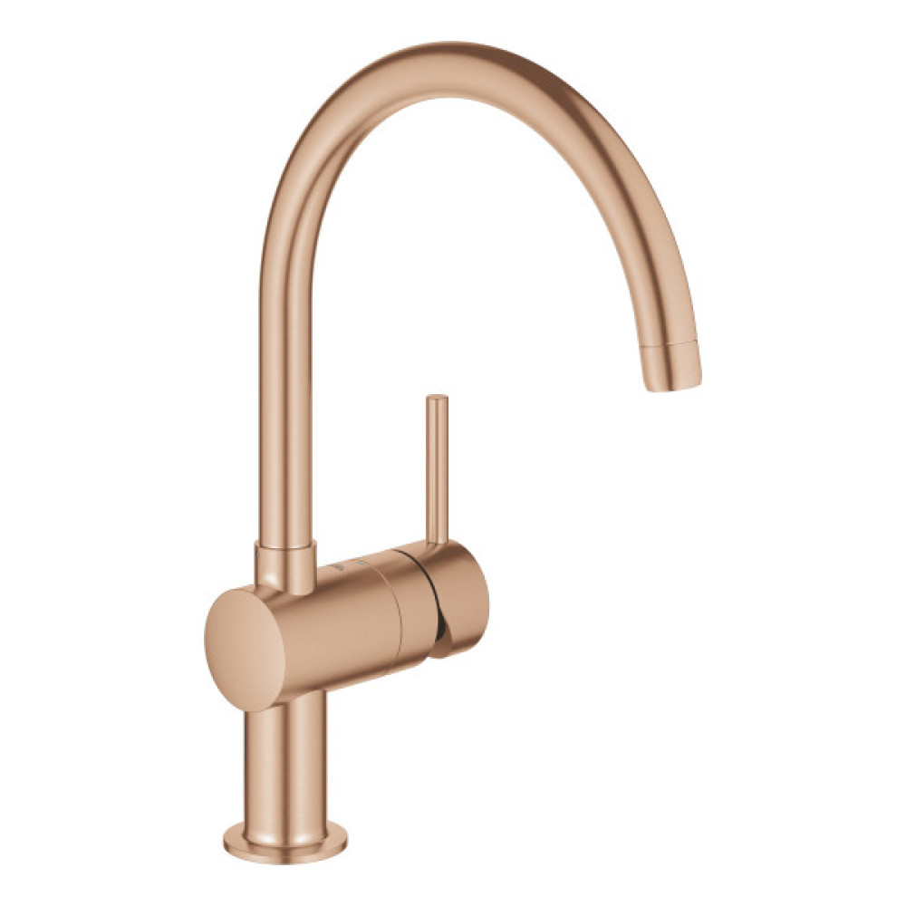 Змішувач для кухні Grohe Minta, довж.виливу - 223мм, поворотний, 1важіль, матовий теплий захід сонця