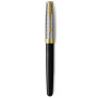 Ручка пір'яна Parker SONNET 17 Metal & Black Lacquer GT FP18 F (68 111) Ручка пір'яна Parker SONNET 17 Metal & Black Lacquer GT FP18 F (68 111)