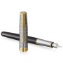 Ручка пір'яна Parker SONNET 17 Metal & Black Lacquer GT FP18 F (68 111) Ручка пір'яна Parker SONNET 17 Metal & Black Lacquer GT FP18 F (68 111)