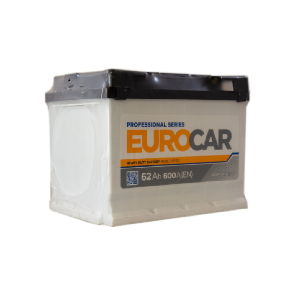 Акумулятор автомобільний EUROCAR 6СТ-62АЗ (1) (+/-) (L2) 600А 12V (E)