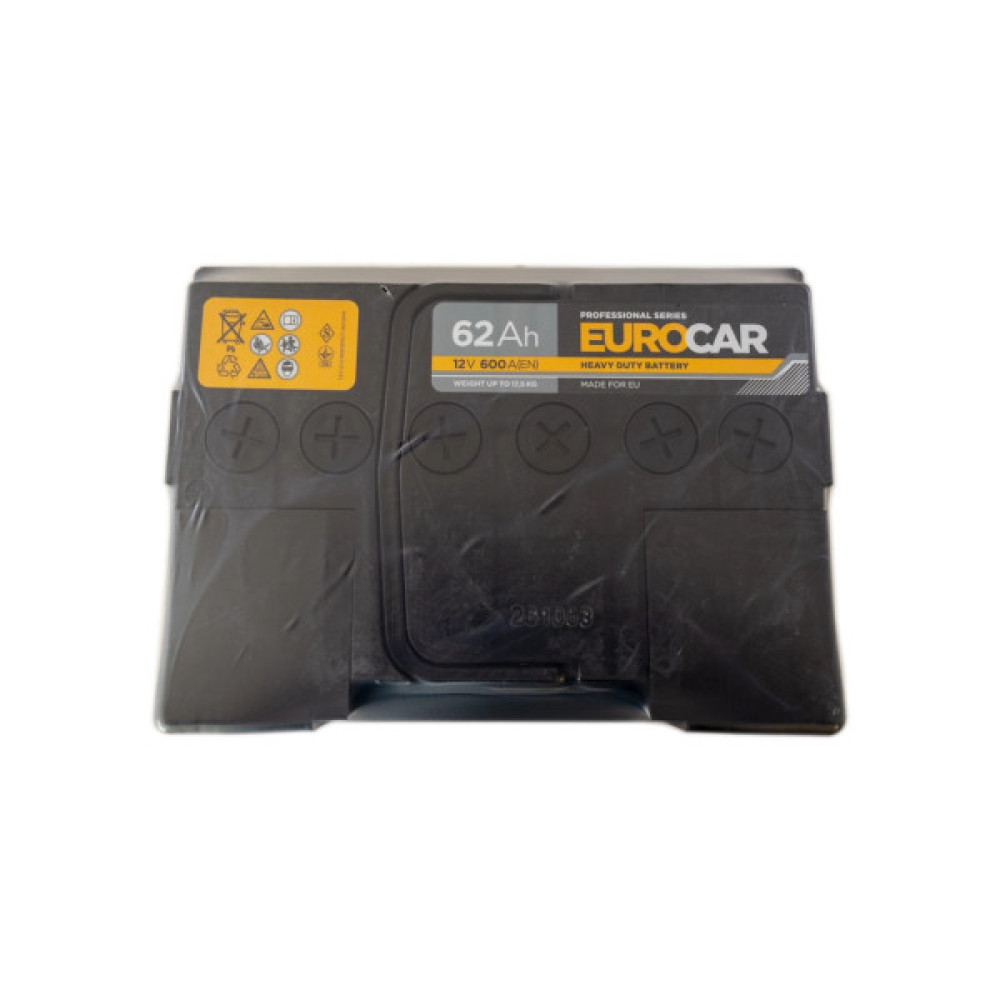 Акумулятор автомобільний EUROCAR 6СТ-62АЗ (1) (+/-) (L2) 600А 12V (E)
