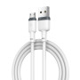 Дата кабель USB 2.0 AM to Micro 5P 1.0m 2.1A silicone white XO (NB208-M-WH)