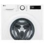 Пральна машина LG фронтальна, 10кг, 1400, A, 57см, дисплей, пара, інвертор, білий
