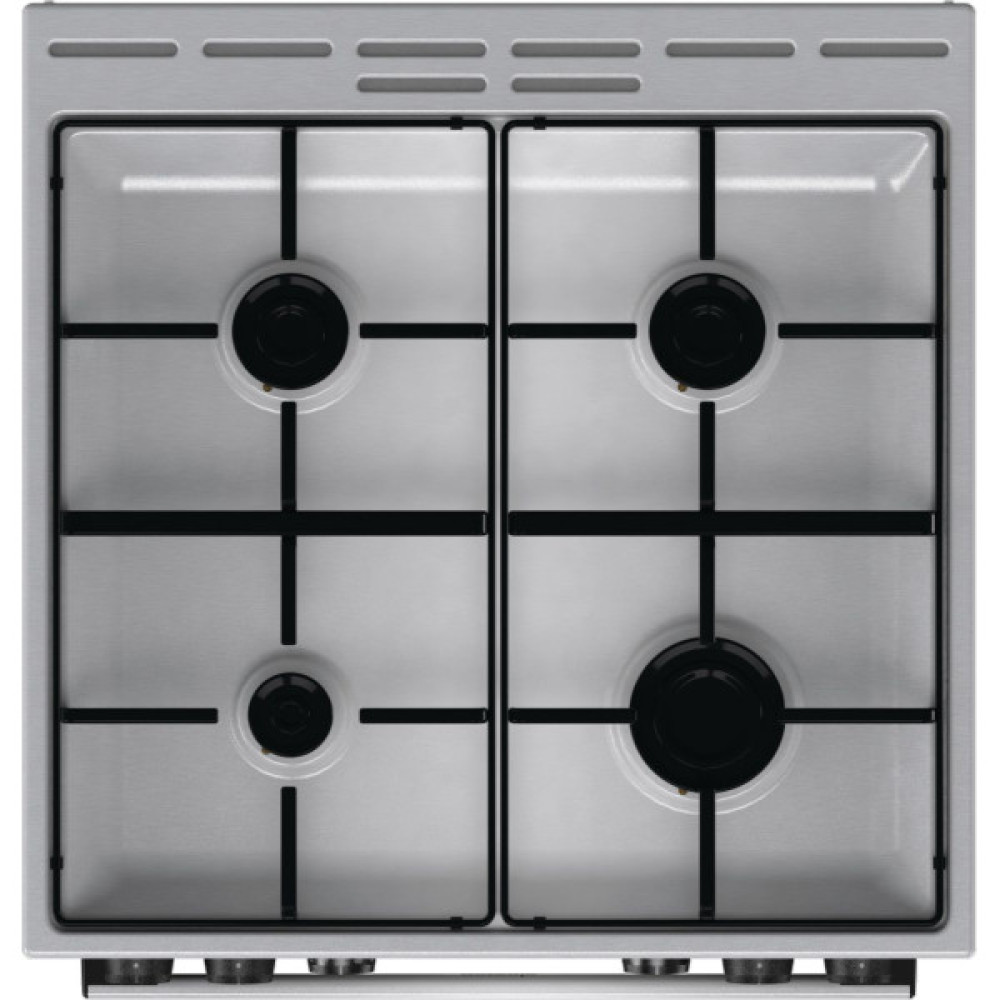 Плита Gorenje комбінована, 71л, 60x60см, дисплей, емальовані реш, програматор IconLed,нерж
