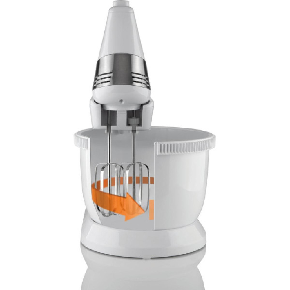 Міксер Gorenje стаціонарний 500Вт, насадки-4, чаша-пластик, 3л, білий