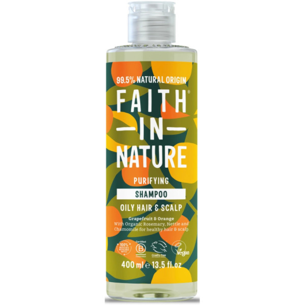 Шампунь Faith in Nature Натуральний З грейпфрутом та апельсином 400 мл (708002401619)