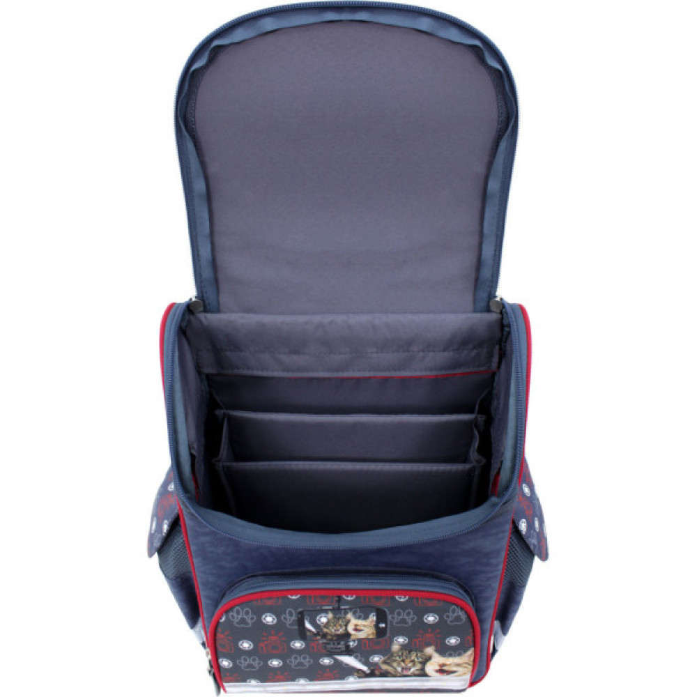 Портфель Bagland з ліхтариками Успіх 12 л. сірий 188к (00551703) (80213852)