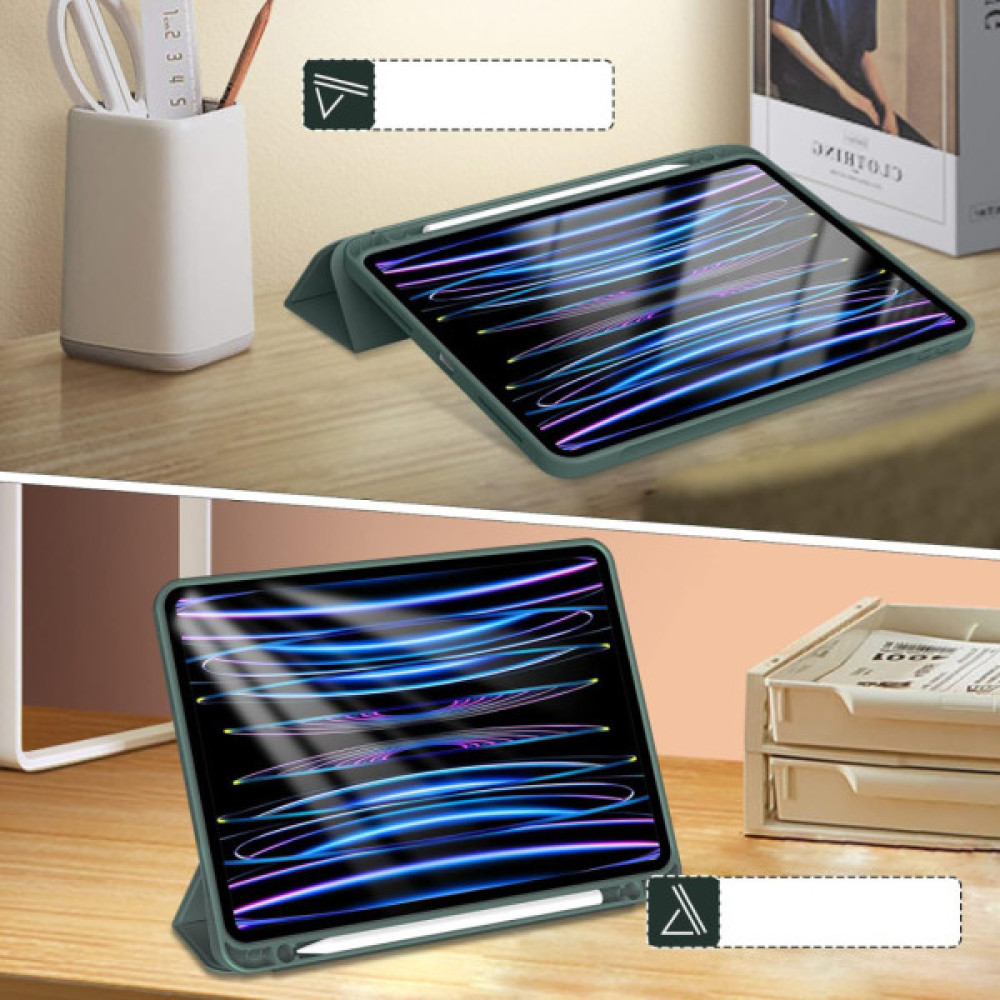 Чохол до планшета BeCover Tri Fold Hard TPU Apple iPad Pro 11 2020/2021/2022 Dark Green (711110) Чохол до планшета BeCover Tri Fold Hard TPU Apple iPad Pro 11 2020/2021/2022 Dark Green (711110)