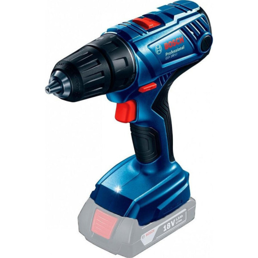 Набір із двох акумуляторних інструментів Bosch Professional 18В перфоратор GBH 180-LI дриль-шурупокрут GSR 180-LI акб 2х4А·год сумка