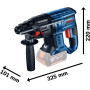 Набір із двох акумуляторних інструментів Bosch Professional 18В перфоратор GBH 180-LI дриль-шурупокрут GSR 180-LI акб 2х4А·год сумка
