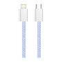 Дата кабель USB-C to Lightning 1.0m 27W purple ColorWay (CW-CBPDCL061-PU) Дата кабель USB-C to Lightning 1.0m 27W purple ColorWay (CW-CBPDCL061-PU)