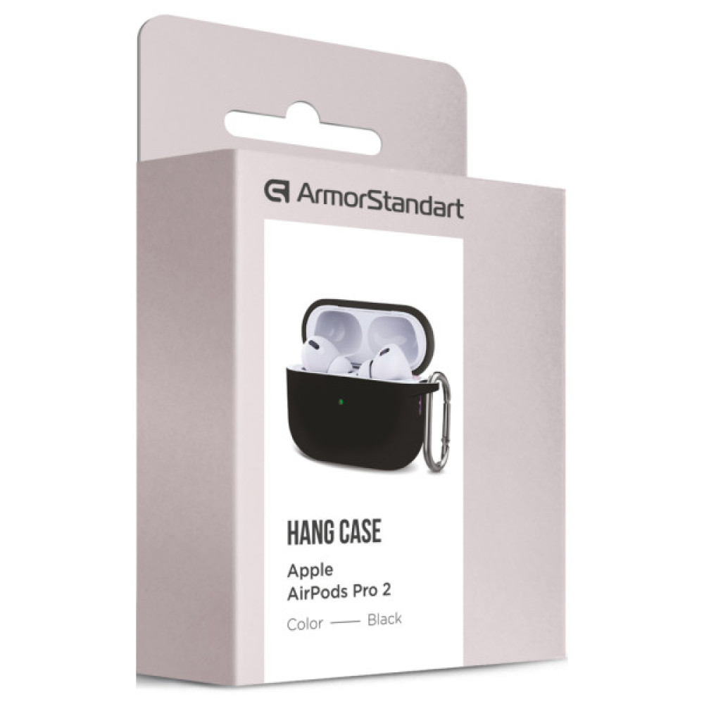 Чохол для навушників Armorstandart Hang Case для Apple AirPods Pro 2 Black (ARM68601)