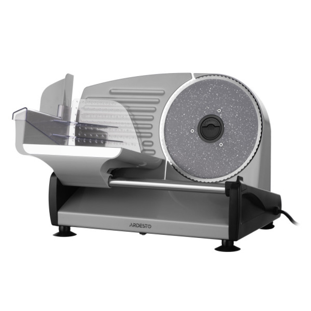 Скиборізка ARDESTO, 250Вт, лезо-нержавіюча сталь з керамічним покриттям, діаметр ножа-190мм, корпус-метал/пластик, сіро-чорний