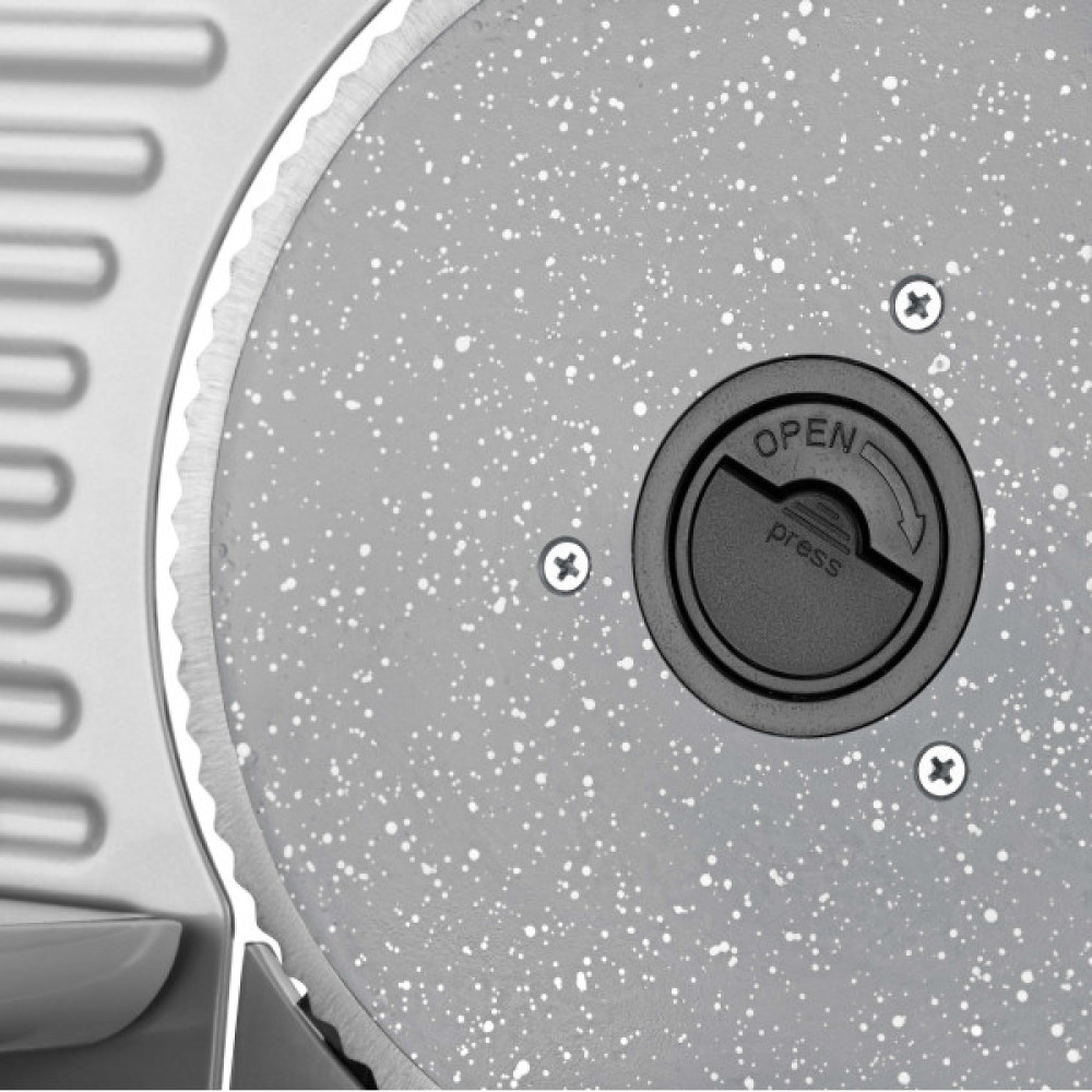 Скиборізка ARDESTO, 250Вт, лезо-нержавіюча сталь з керамічним покриттям, діаметр ножа-190мм, корпус-метал/пластик, сіро-чорний