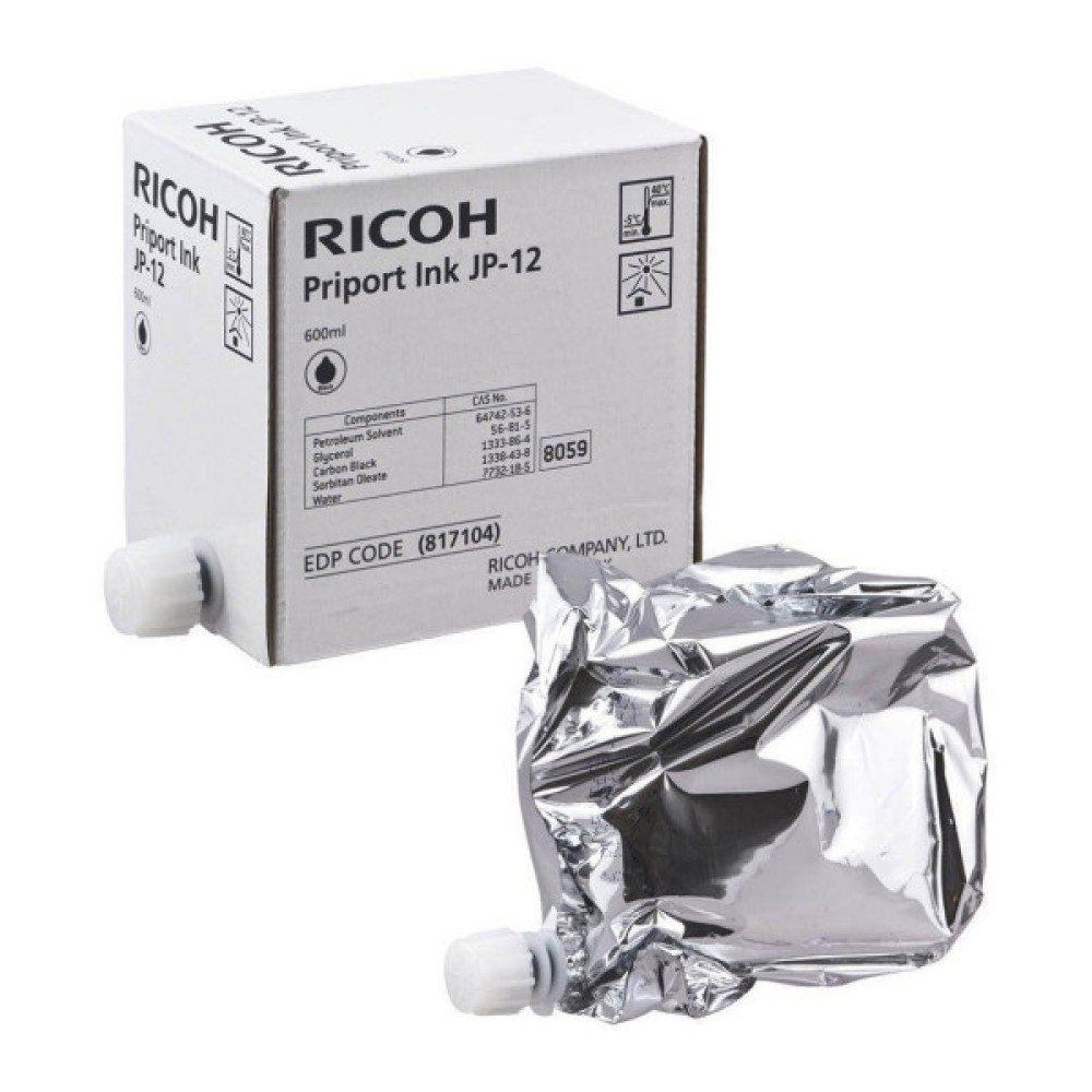 Чорнило Ricoh CPI7BLK 600ml JP12, 5pack (817104)