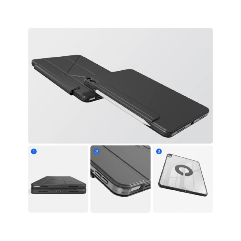 Чохол до планшета BeCover Ultra Slim Origami Flex Apple iPad Air 11" M2/M3 (2024/2025) Black (712975)