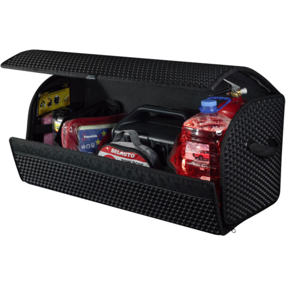 Сумка-органайзер EVAtech L-PRO 32x75x30 см. Сота чорна з чорним кантом (BS13641OL3SBB)