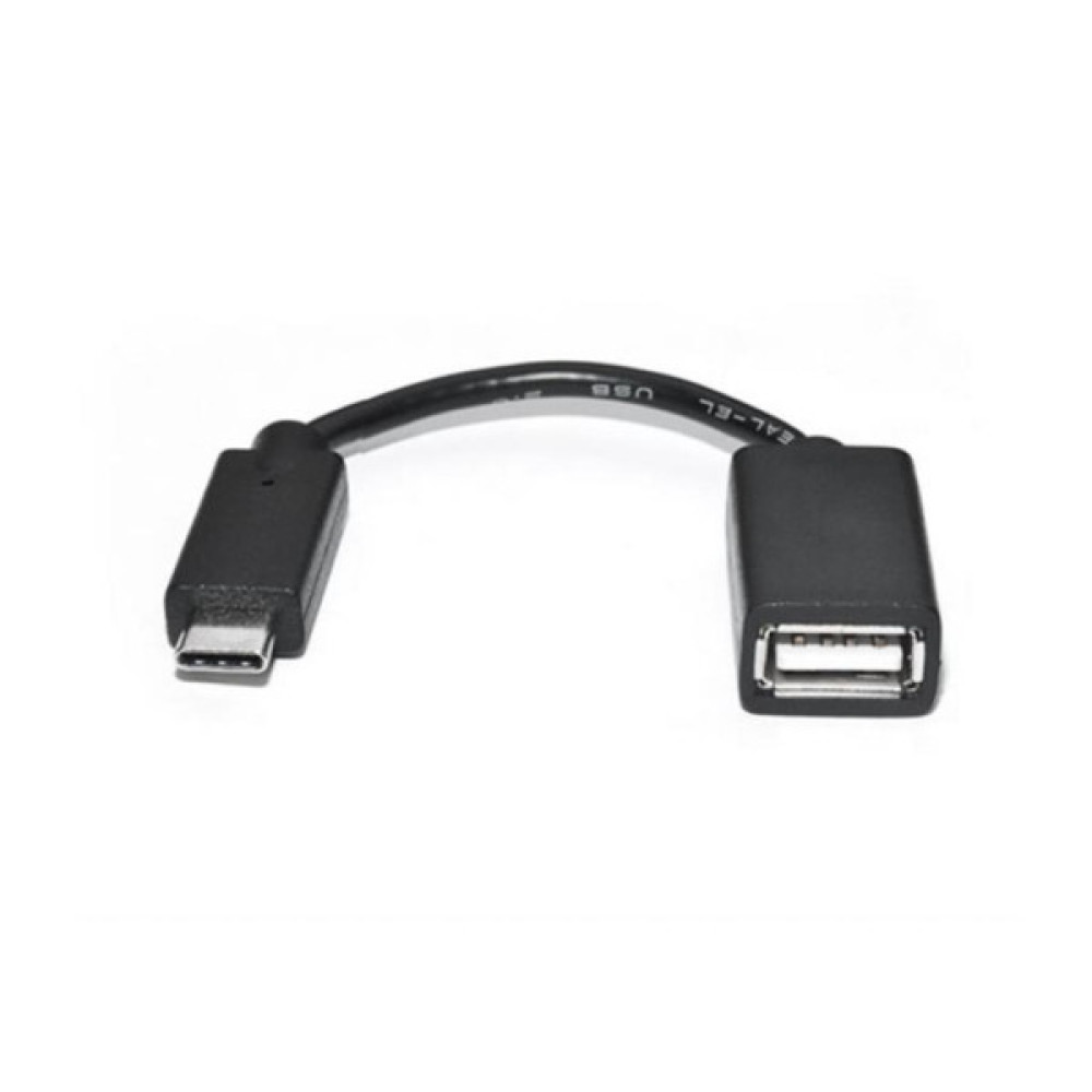 Дата кабель OTG USB 2.0 AF to USB-C 0.1m REAL-EL (EL123500030)