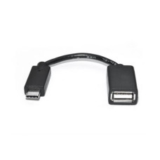 Дата кабель OTG USB 2.0 AF to USB-C 0.1m REAL-EL (EL123500030)