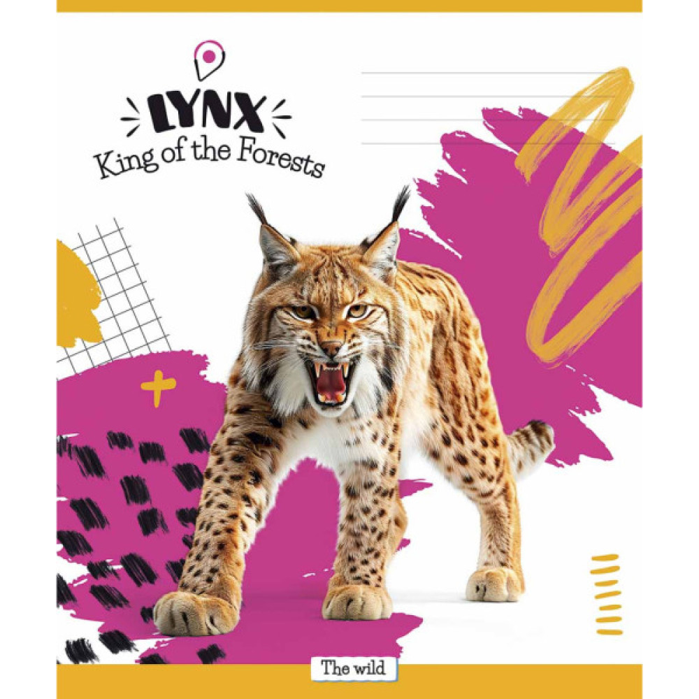 Зошит Школярик King of the Tropics 18 аркушів клітинка (018-3421K)