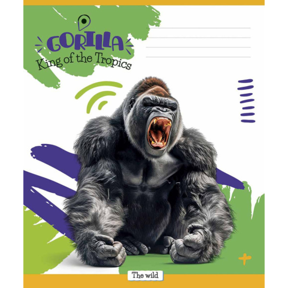 Зошит Школярик King of the Tropics 18 аркушів клітинка (018-3421K)