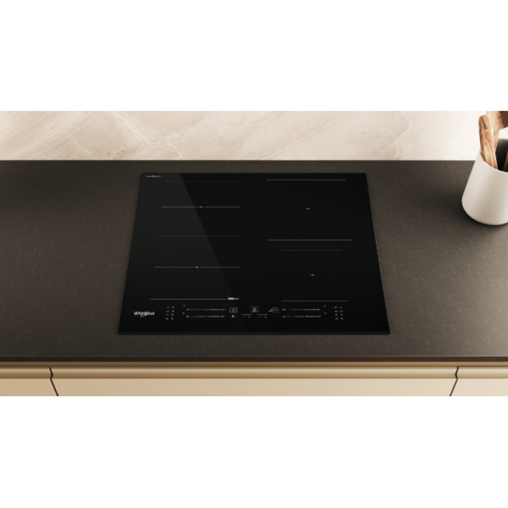 Варильна поверхня Whirlpool індукційна, 60см, розширена зона, чорний