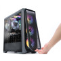 Корпус Zalman N5 MF без БЖ, 1xUSB3.0, 2xUSB2.0, 4x120мм RGB, VGA 365мм, LCS ready, Acrylic Side Panel, ATX, чорний