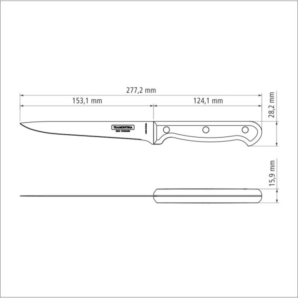Кухонний ніж Tramontina Ultracorte Bone 152 мм (23853/106)