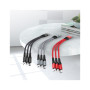 Дата кабель USB 2.0 AM to Lightning + Micro 5P + USB-C 0.25m 2.4A nylon X47 black HOCO (6931474727398)