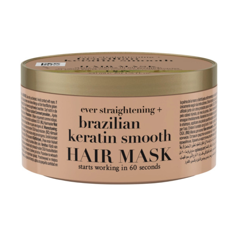 Маска для волосся OGX Brazilian Keratin Smooth Розгладжувальна 300 мл (3574661711003)