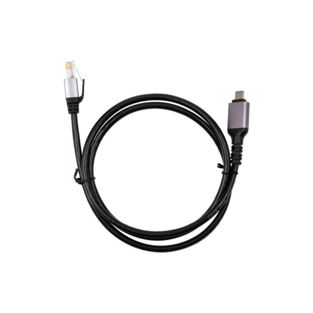 Дата кабель USB-C to RJ45 Ethernet 1.0m PowerPlant (CA914913)