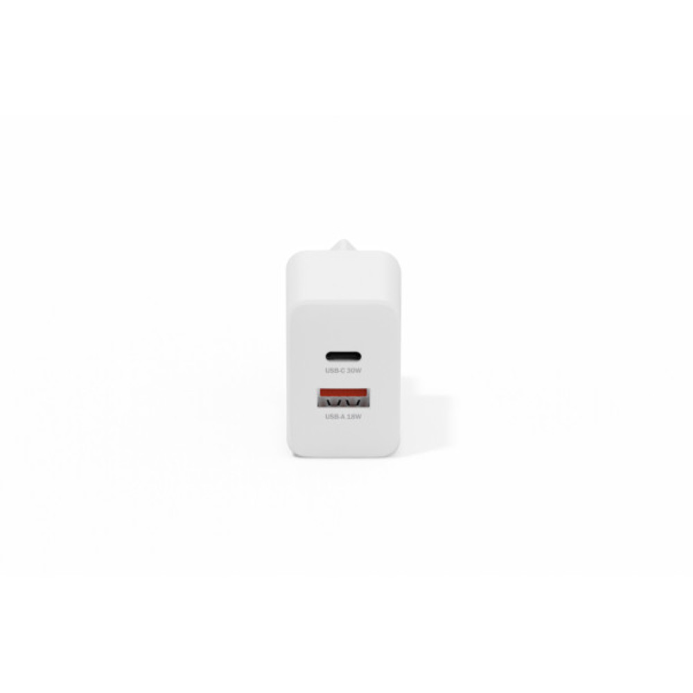 Зарядний пристрій Digitus 1xUSB-C + 1xUSB 30W GaN (DA-10301)