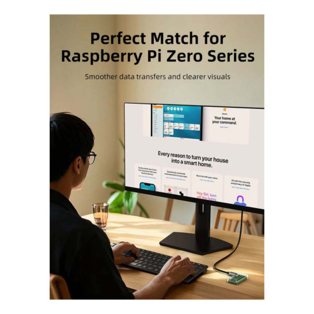 Кабель мультимедійний HDMI micro M to HDMI M 0.5m 8K60Hz Cabletime (CA915873)